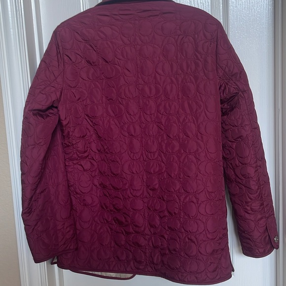 Coach logo quilted jacket size XS - Picture 6 of 9